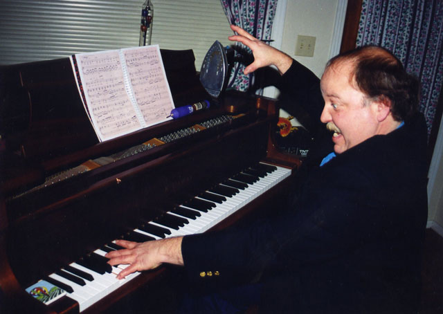 Roland Allen at the piano
